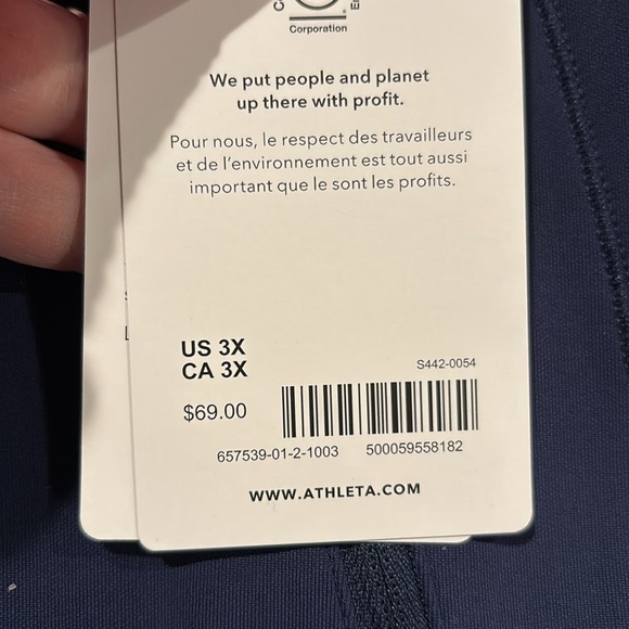 NWT Athleta Fairway Navy Golf Skort 16” Size 3X - Picture 7 of 9